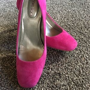 Pink Suede Pumps! Never worn.